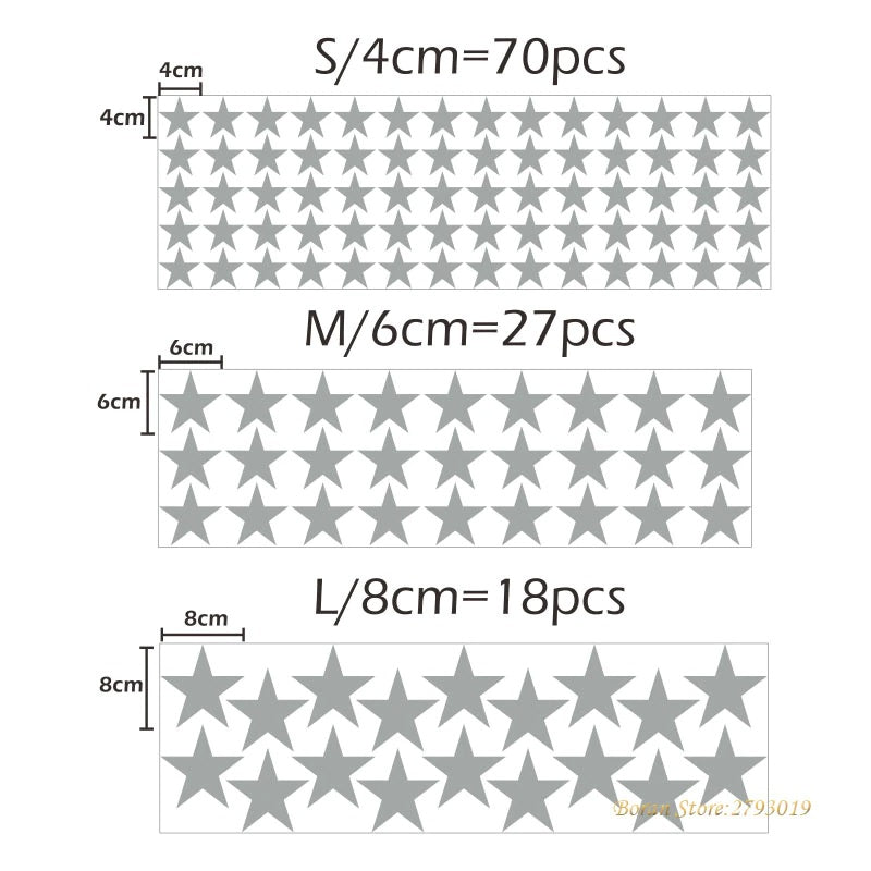 Gold Stars Wall Decal