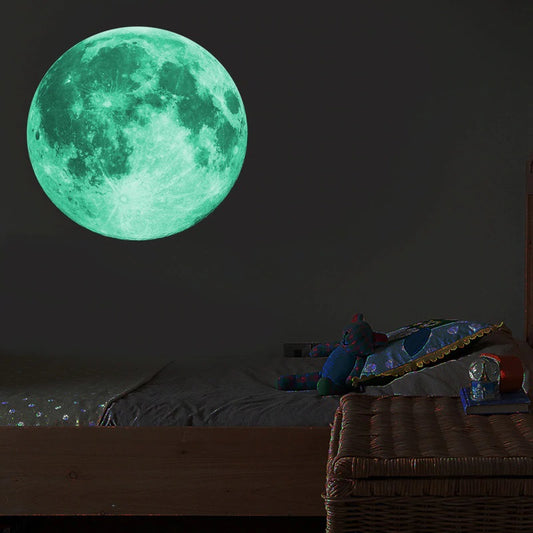 Fluorescent Moon Wall Decal