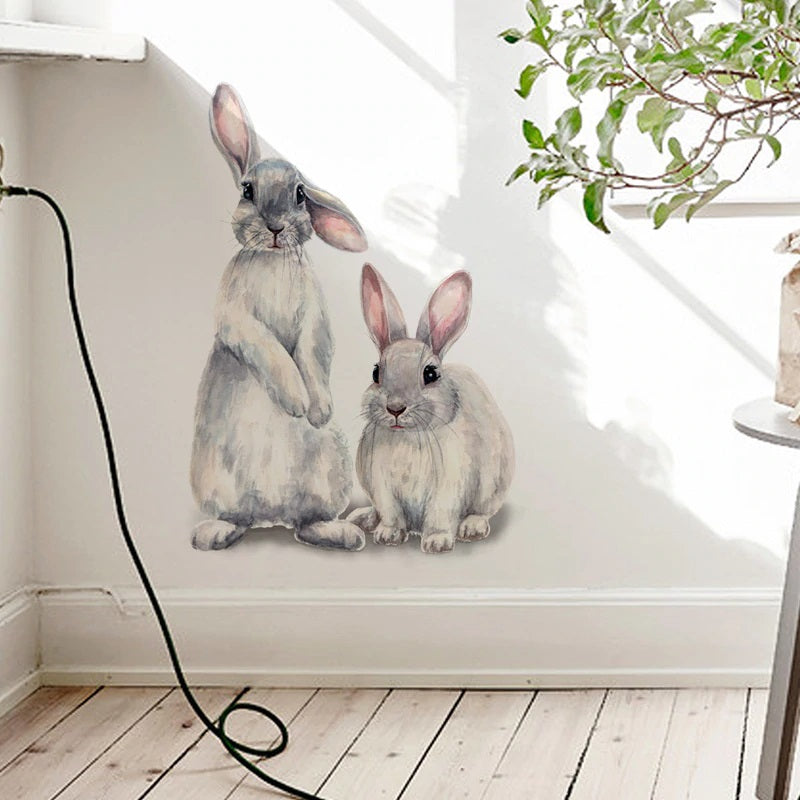 Cute Rabbits Wall Decal