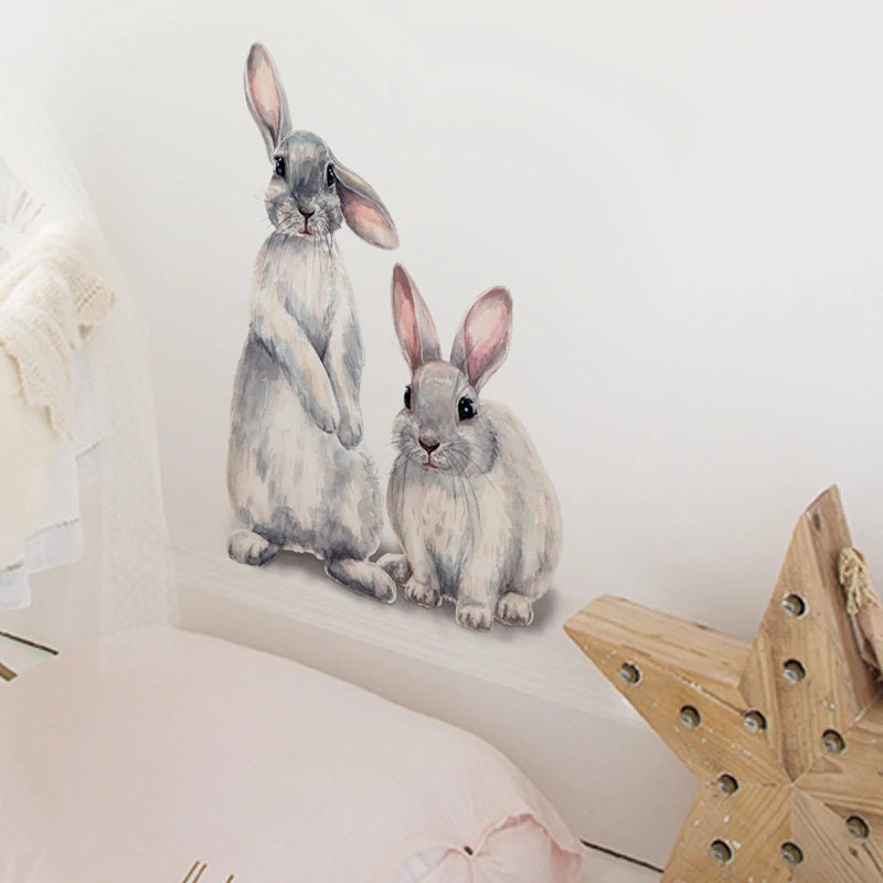 Cute Rabbits Wall Decal