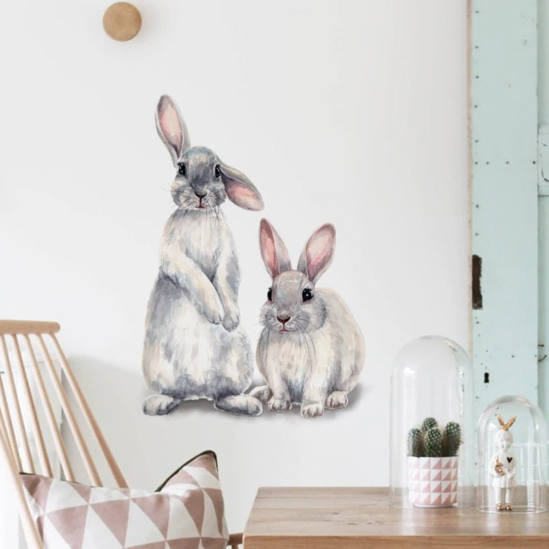 Cute Rabbits Wall Decal