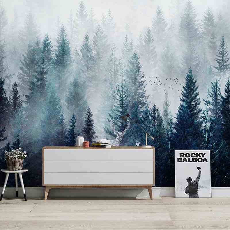 Nordic Forest Mural Wallpaper (SqM)