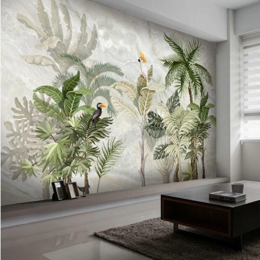Birds of Paradise Mural Wallpaper (SqM)