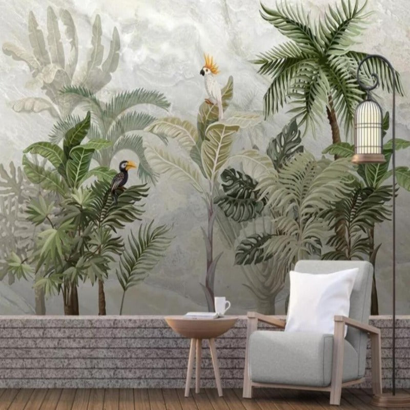 Birds of Paradise Mural Wallpaper (SqM)