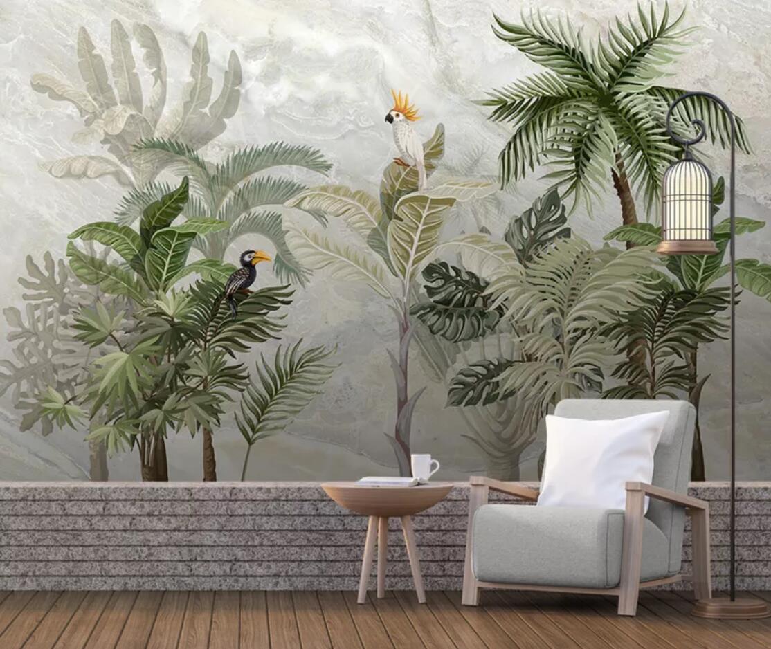 Birds of Paradise Mural Wallpaper (SqM)