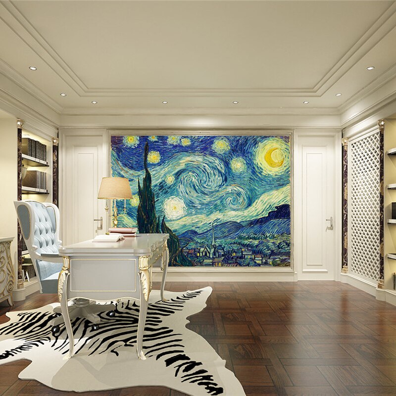 Starry Night Mural Wallpaper (SqM)