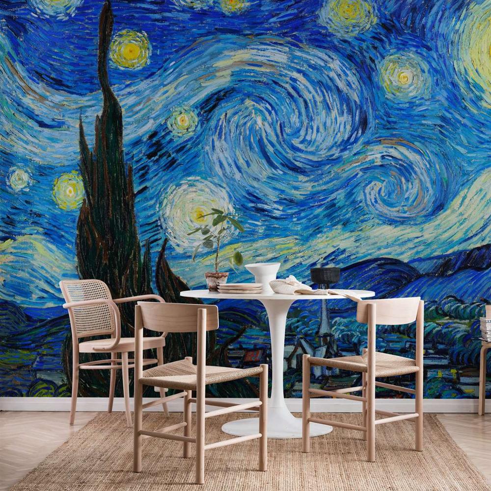 Starry Night Mural Wallpaper (SqM)
