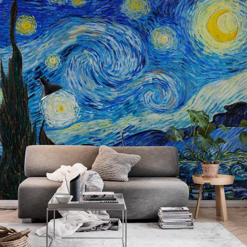 Starry Night Mural Wallpaper (SqM)