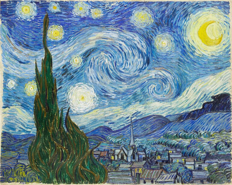 Starry Night Mural Wallpaper (SqM)