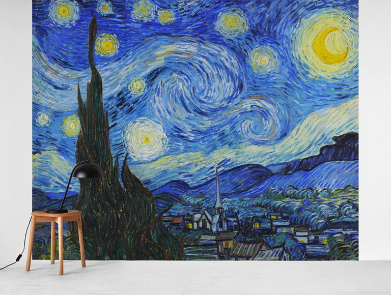 Starry Night Mural Wallpaper (SqM)