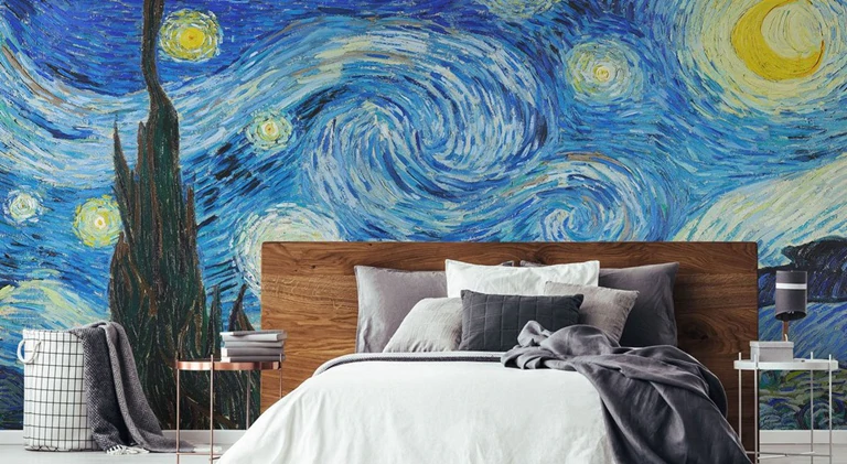 Starry Night Mural Wallpaper (SqM)