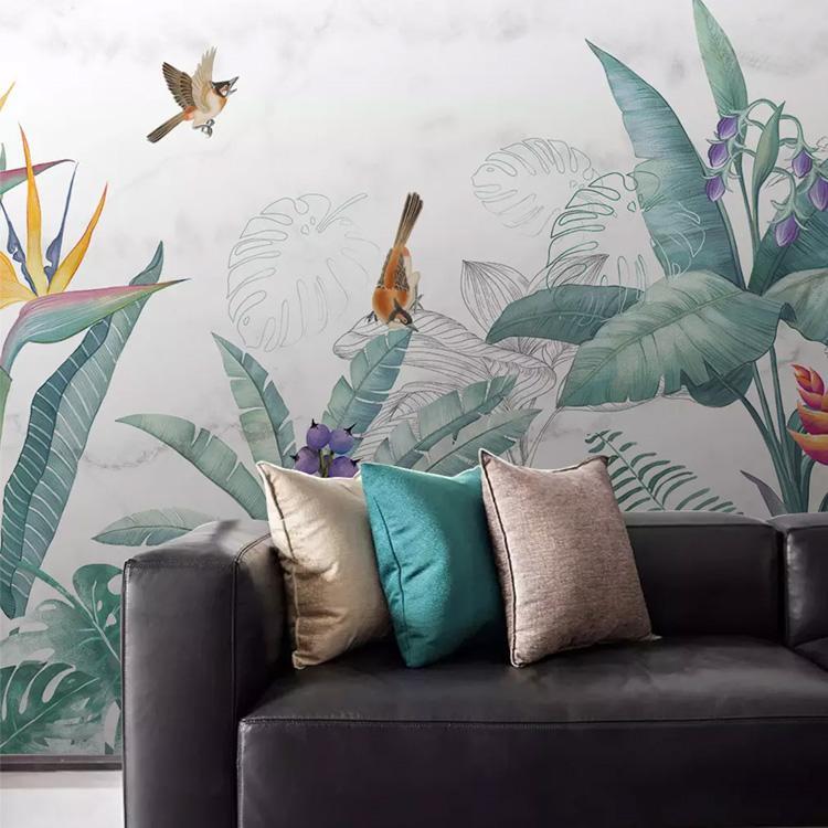 Exotic Garden Mural Wallpaper (SqM)