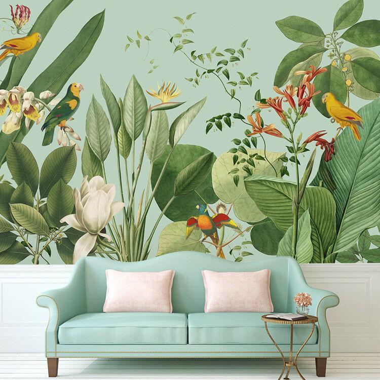 Paradise Birds Tropical Mural Wallpaper (SqM)