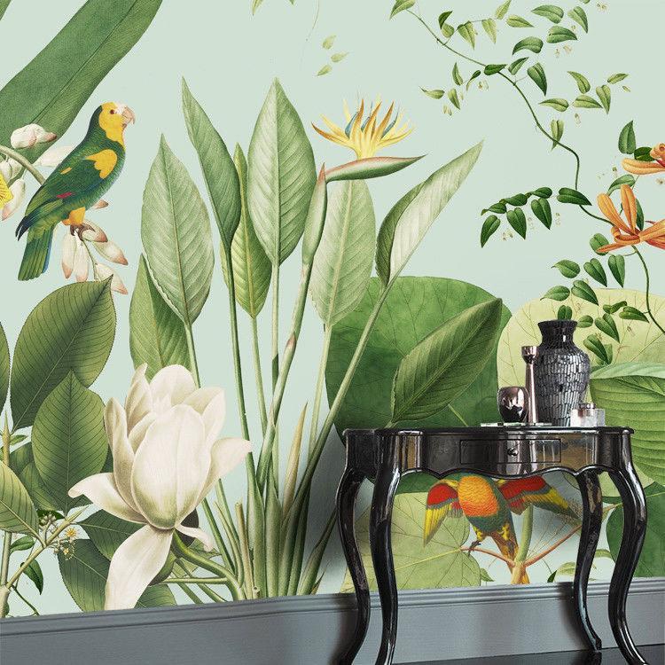 Paradise Birds Tropical Mural Wallpaper (SqM)