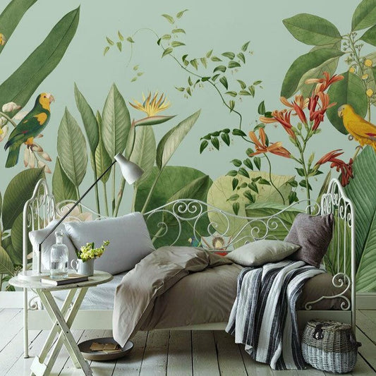 Paradise Birds Tropical Mural Wallpaper (SqM)