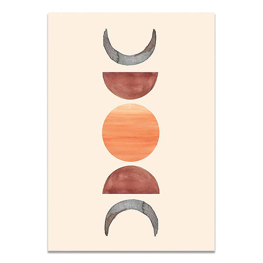 Abstract Moon Phase Canvas Print