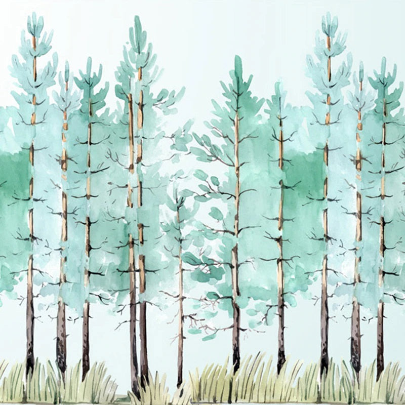 Abstract Pine Forest Mural Wallpaper (SqM)