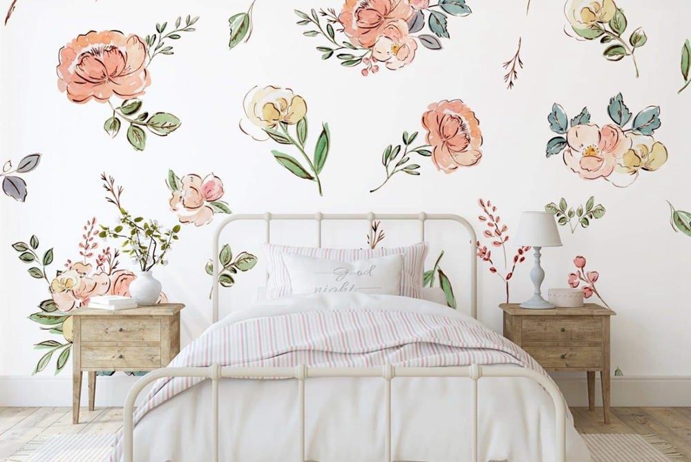 Abstract Roses Mural Wallpaper (SqM)