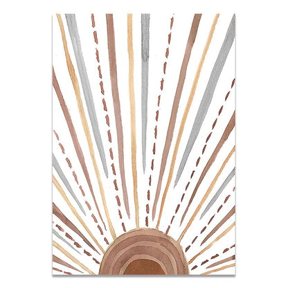 Abstract Sun Canvas Print