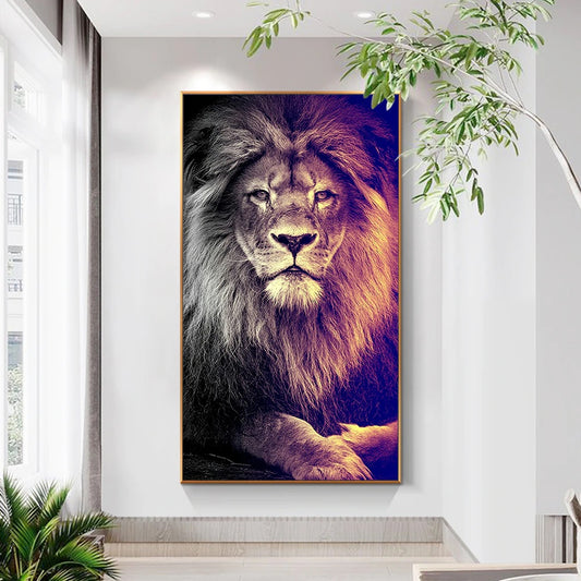 African Lion Canvas Print