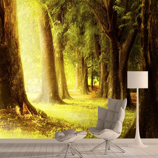 Autumn Forest Trees Mural Wallpaper (SqM)