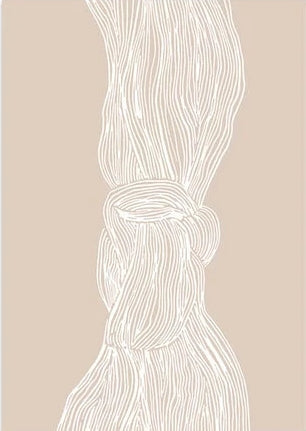 Black and White Minimalist Romantic Line Art Canvas Print | Nordic Abstract Modern Poster For Living Room Bedroom Home Décor