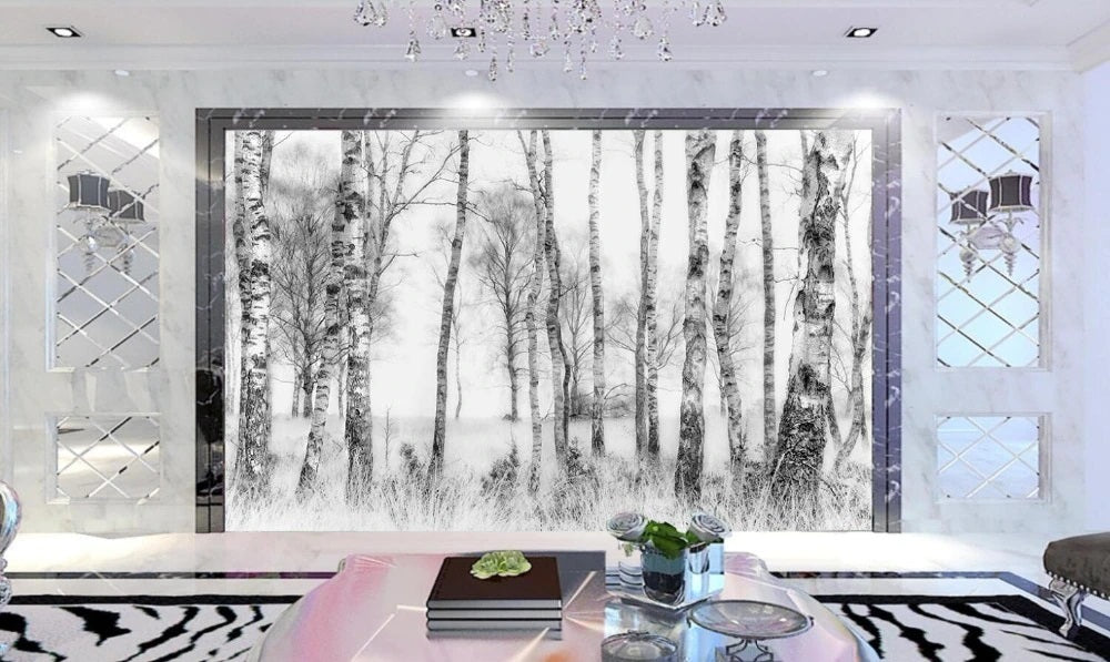 Birch Trees Mural Wallpaper (SqM)