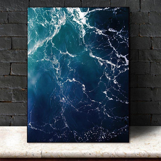 The Blue Deep Sea Canvas Print