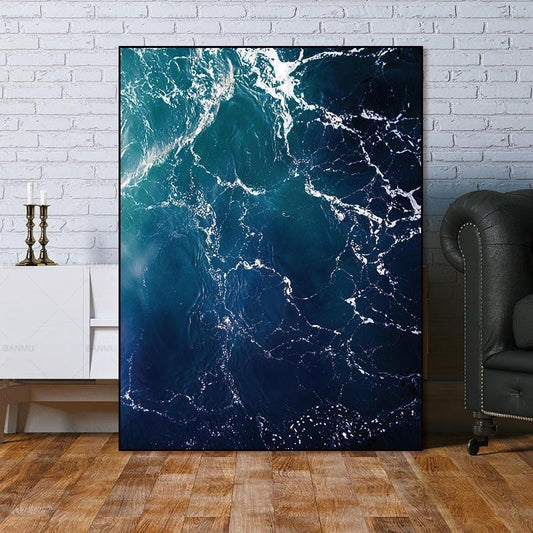 The Blue Deep Sea Canvas Print