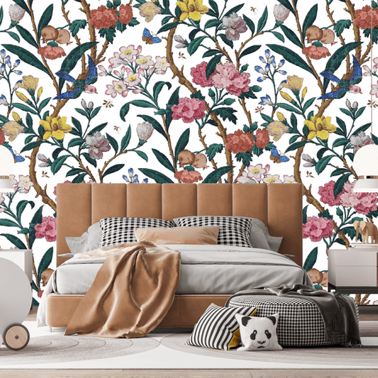 Colorful Botanical Mural Wallpaper (SqM)