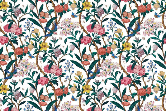 Colorful Botanical Mural Wallpaper (SqM)