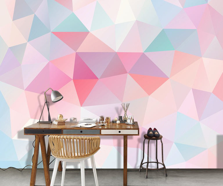 Colorful Geometric Fantasy Mural Wallpaper (SqM)