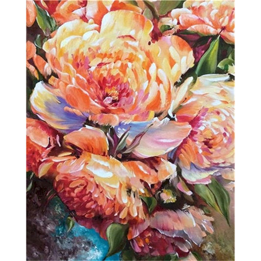 DIY Paint By Numbers - Beautiful Peonies Painting Canvas