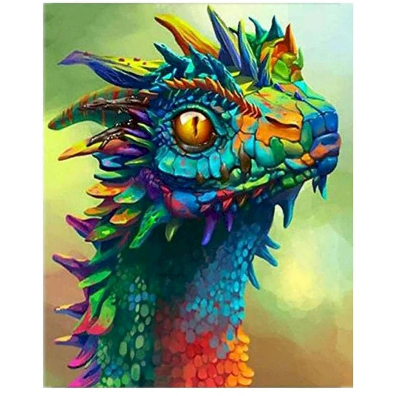 DIY Paint By Numbers - Dragon Painting Canvas