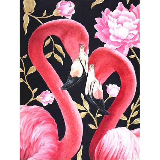 DIY Paint By Numbers - Flamingo Couple Painting Canvas