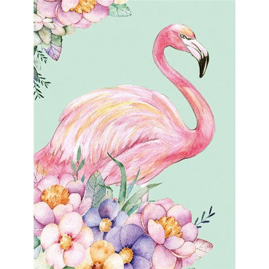 DIY Paint By Numbers - Flamingo and Flowers Painting Canvas