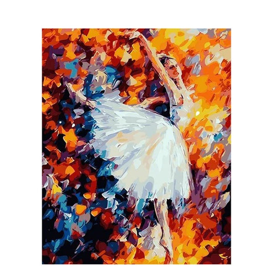 DIY Paint By Numbers - Ballerina Abstract Painting Canvas