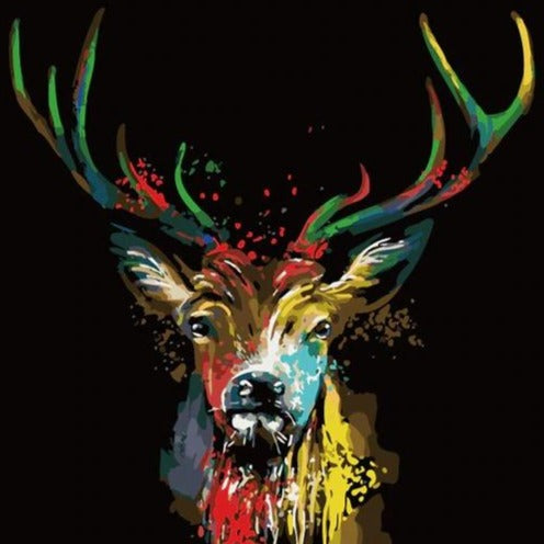 DIY Paint By Numbers - Deer Painting Canvas