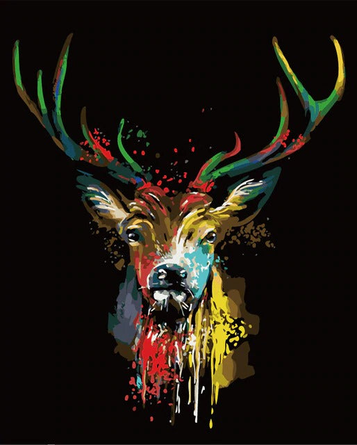 DIY Paint By Numbers - Deer Painting Canvas