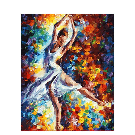 DIY Paint By Numbers - Dancing Girl Abstract Painting Canvas