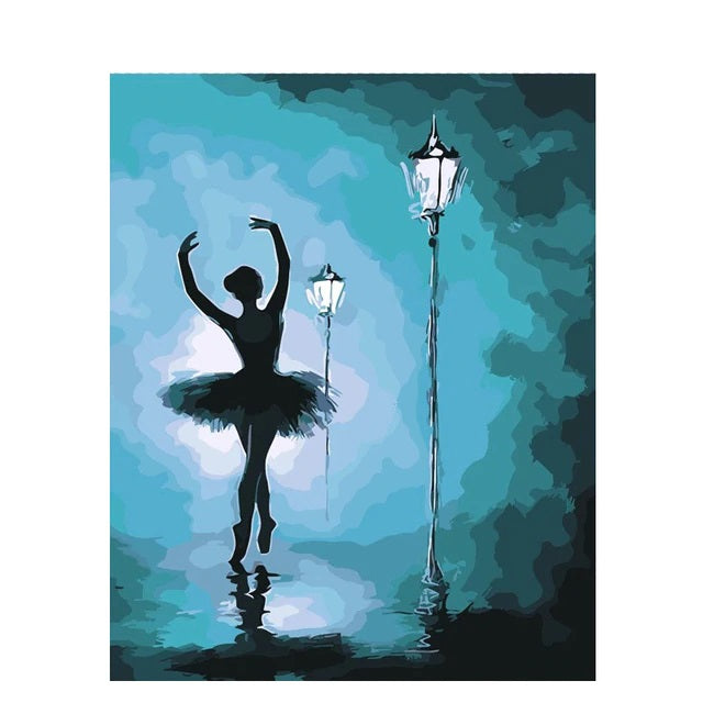 DIY Paint By Numbers - Dancing in the Night Painting Canvas