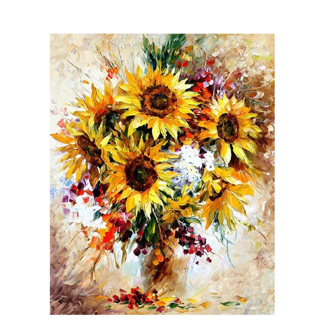 DIY Paint By Numbers - Sunflower Fantasy Painting Canvas