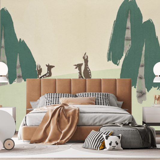 Deer from Momoyogusa Mural Wallpaper (SqM)