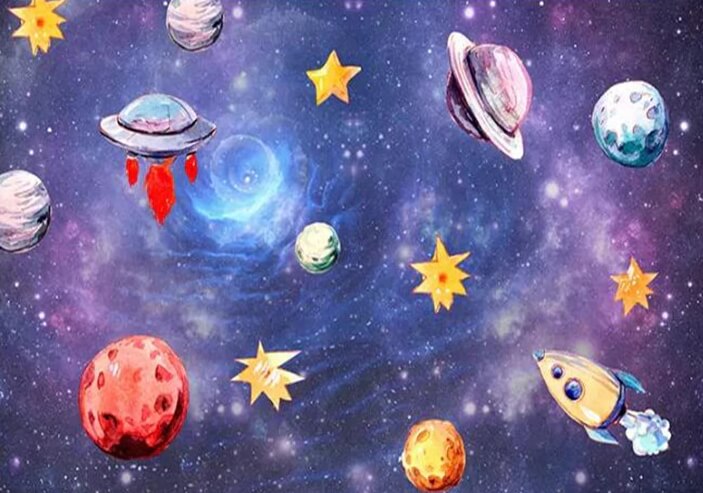 Galaxy Trip Mural Wallpaper (SqM)