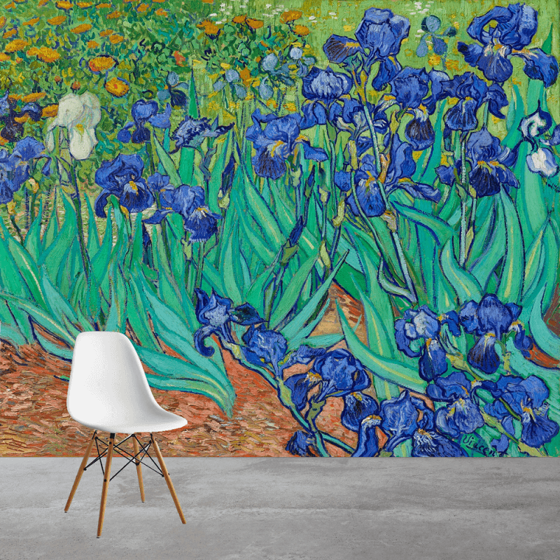 Irises by Van Gogh Mural Wallpaper (SqM)