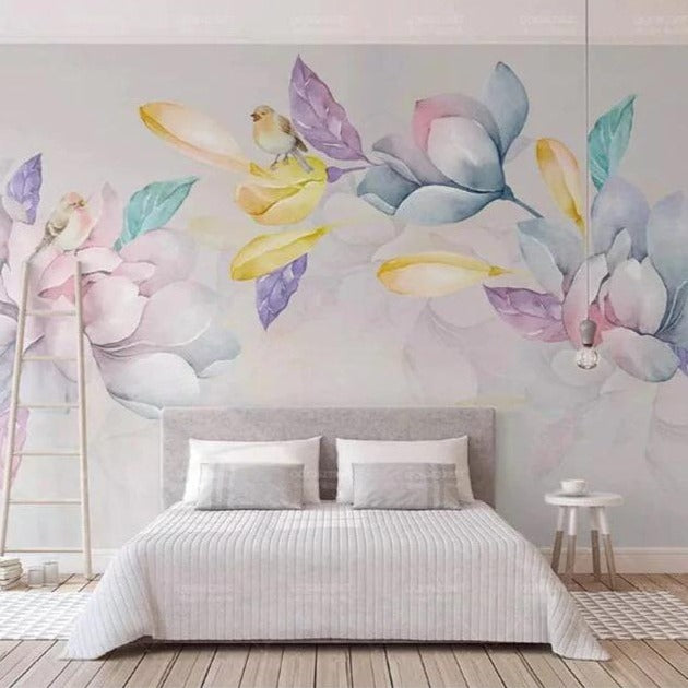 Magnolia Flowers Wall Mural (SqM)