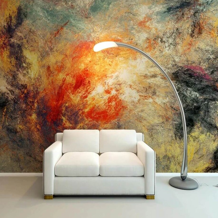 Dance of Colors Modern Abstract Mural Wallpaper (SqM)