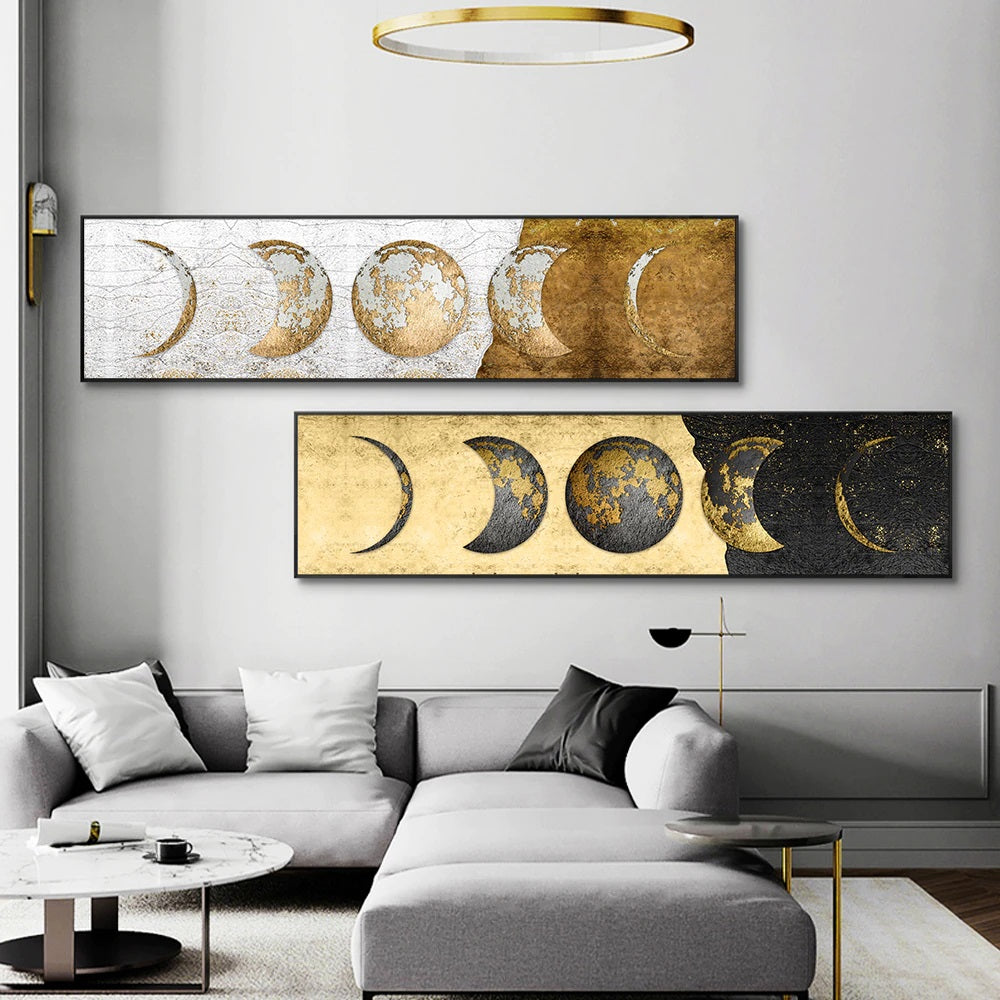 Moon Phases Canvas Print