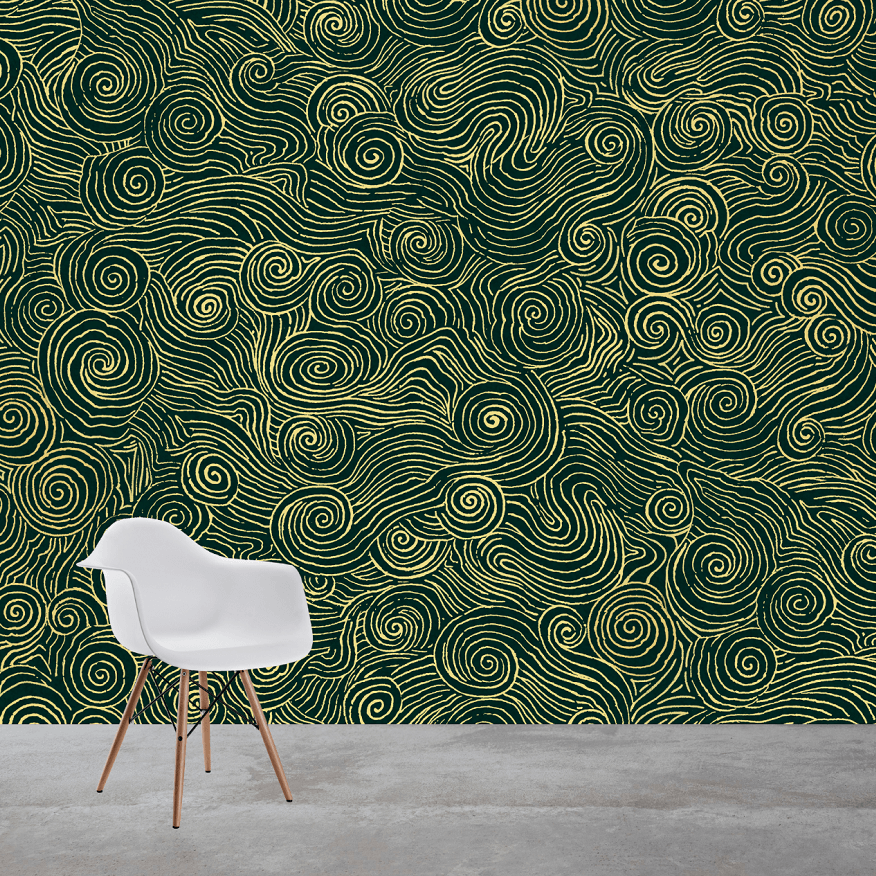 Oriental Pattern Mural Wallpaper (SqM)