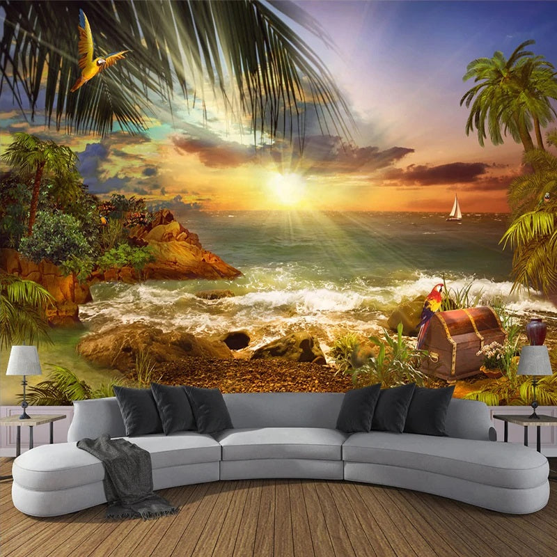 Paradise Island Photo Mural Wallpaper (SqM)
